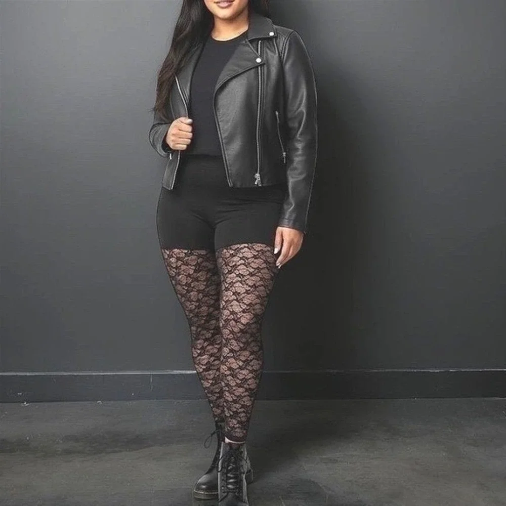 TORRID Lace Leggings w/Attached Black Shorts NWT‎ Size 2X